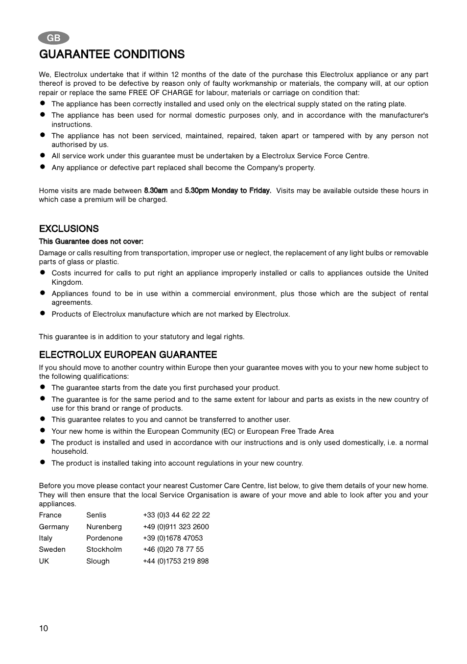 Electrolux ECN 5157 User Manual | Page 10 / 12