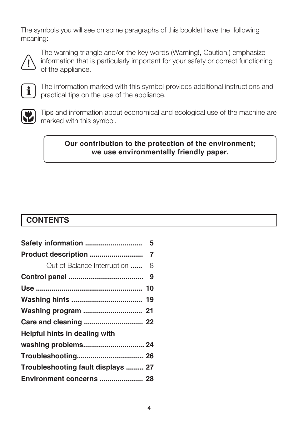 Electrolux EWT704 User Manual | Page 4 / 31
