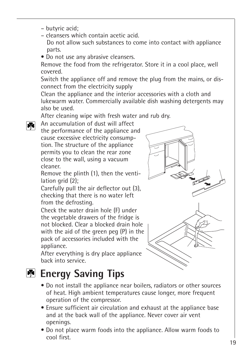 Energy saving tips | Electrolux 1554-6 iU User Manual | Page 19 / 24