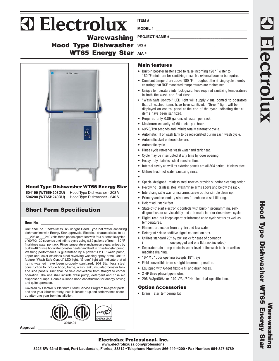 Electrolux 504199 User Manual | 3 pages
