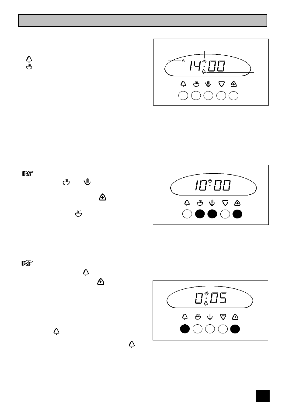 The electronic timer, The minute minder | Electrolux EDB 874 User Manual | Page 11 / 52