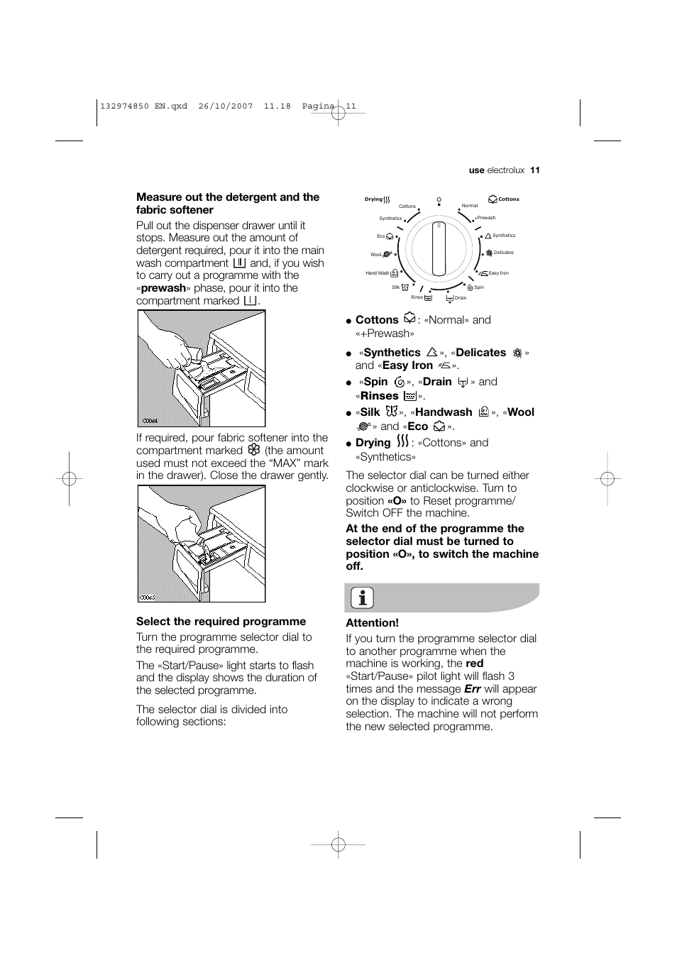 Electrolux EWX 14440 W User Manual | Page 11 / 52