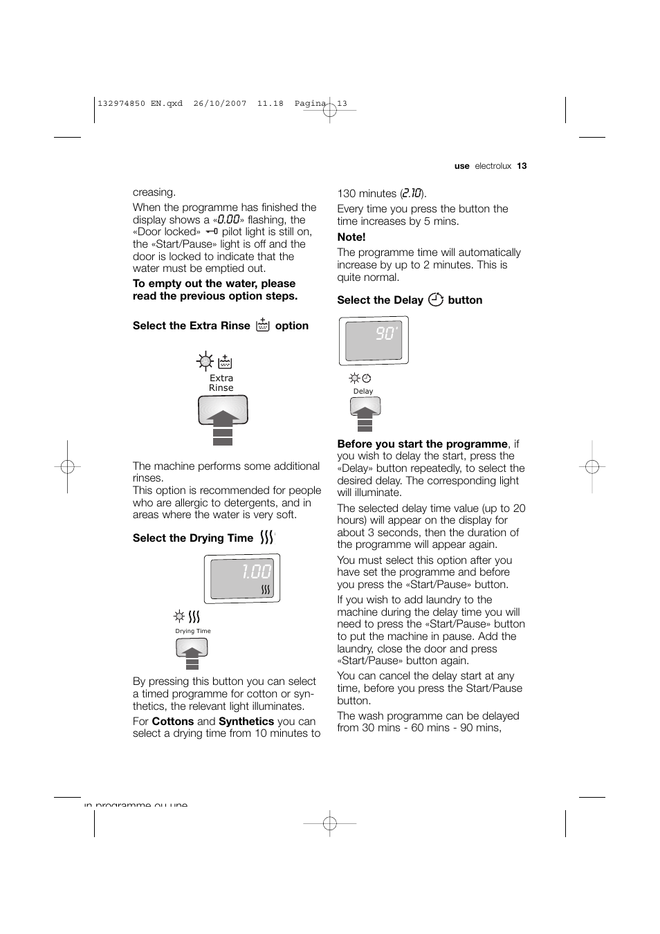 Electrolux EWX 14440 W User Manual | Page 13 / 52