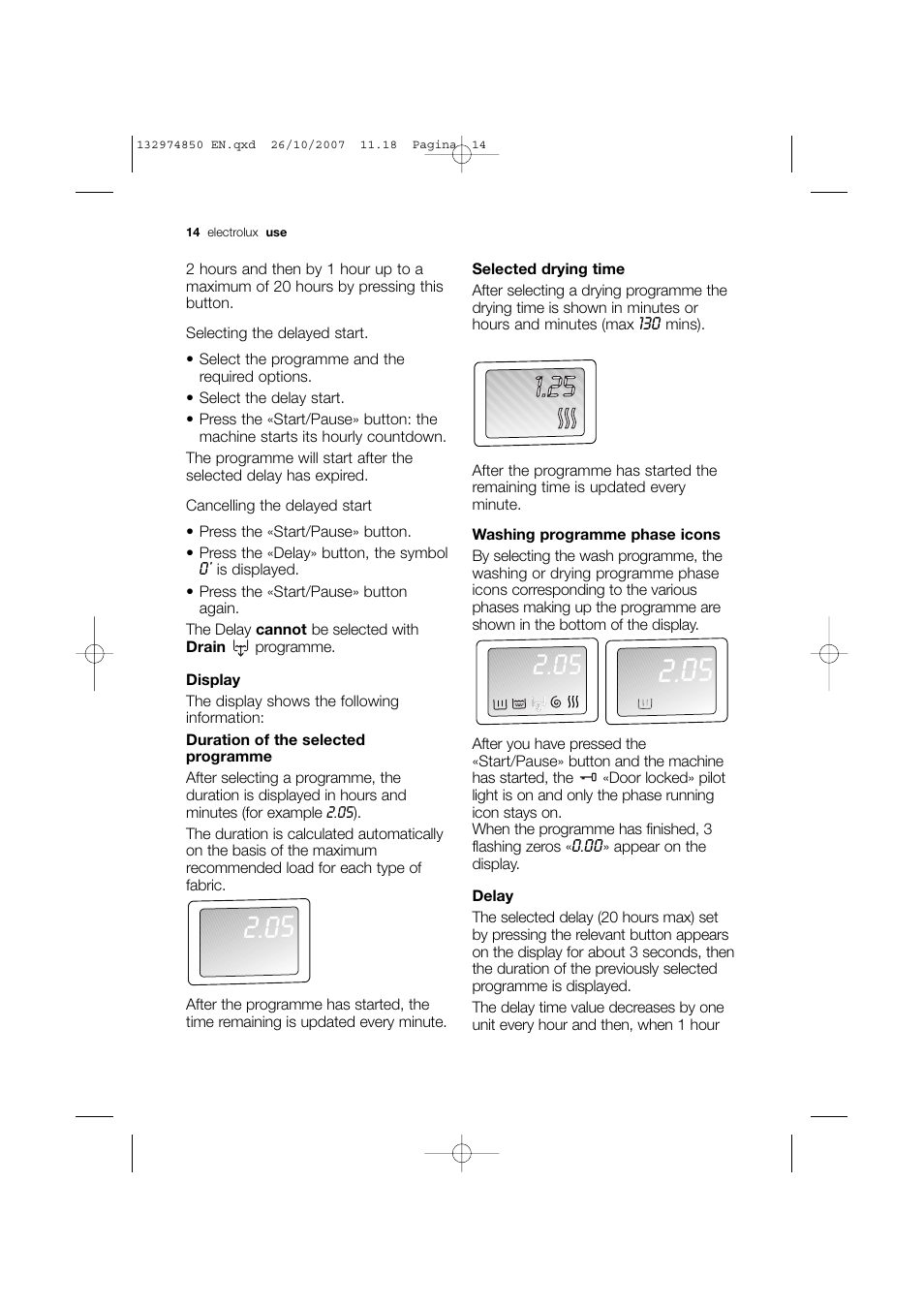 Electrolux EWX 14440 W User Manual | Page 14 / 52