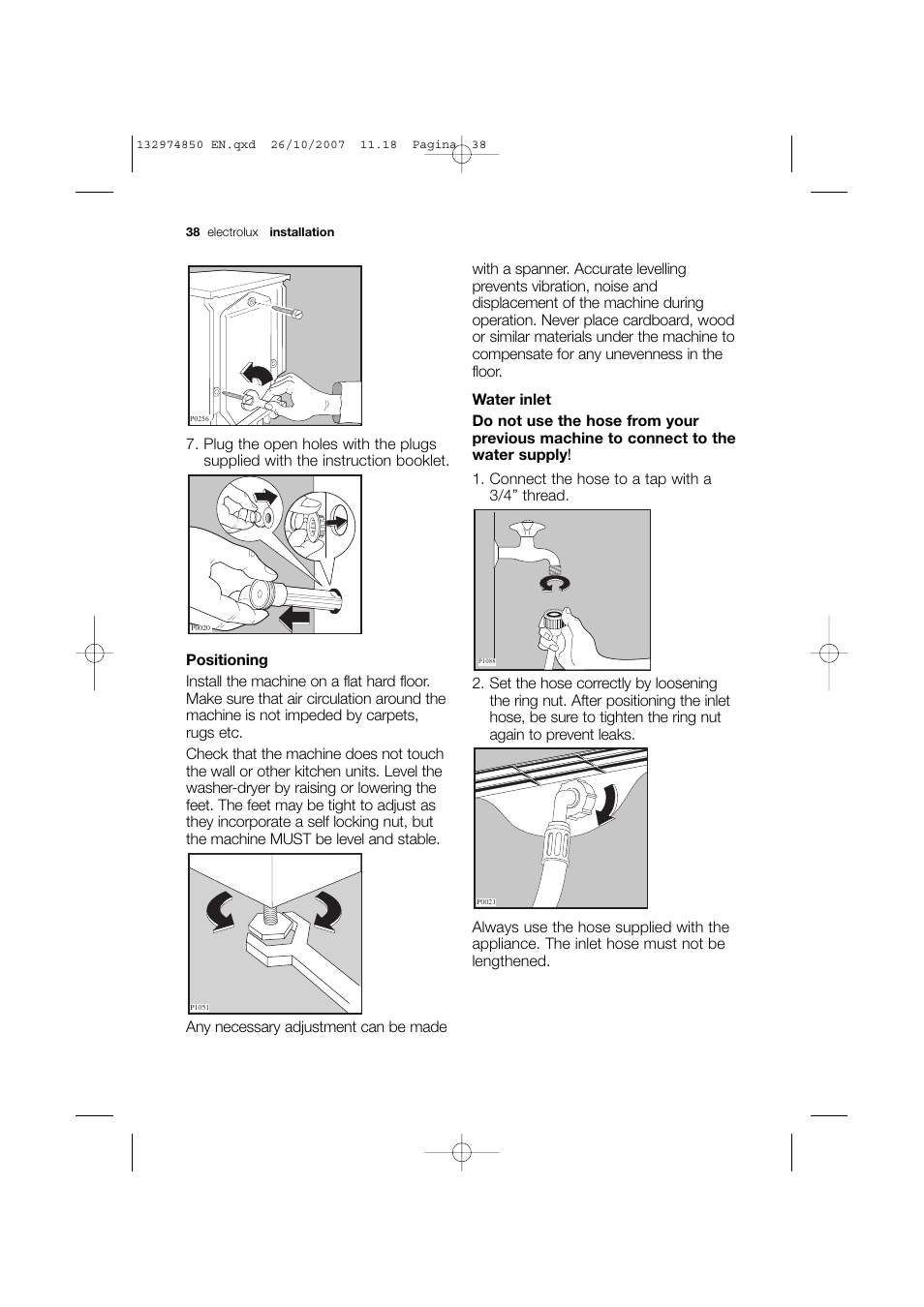 Electrolux EWX 14440 W User Manual | Page 38 / 52