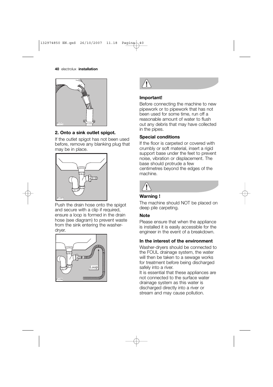 Electrolux EWX 14440 W User Manual | Page 40 / 52