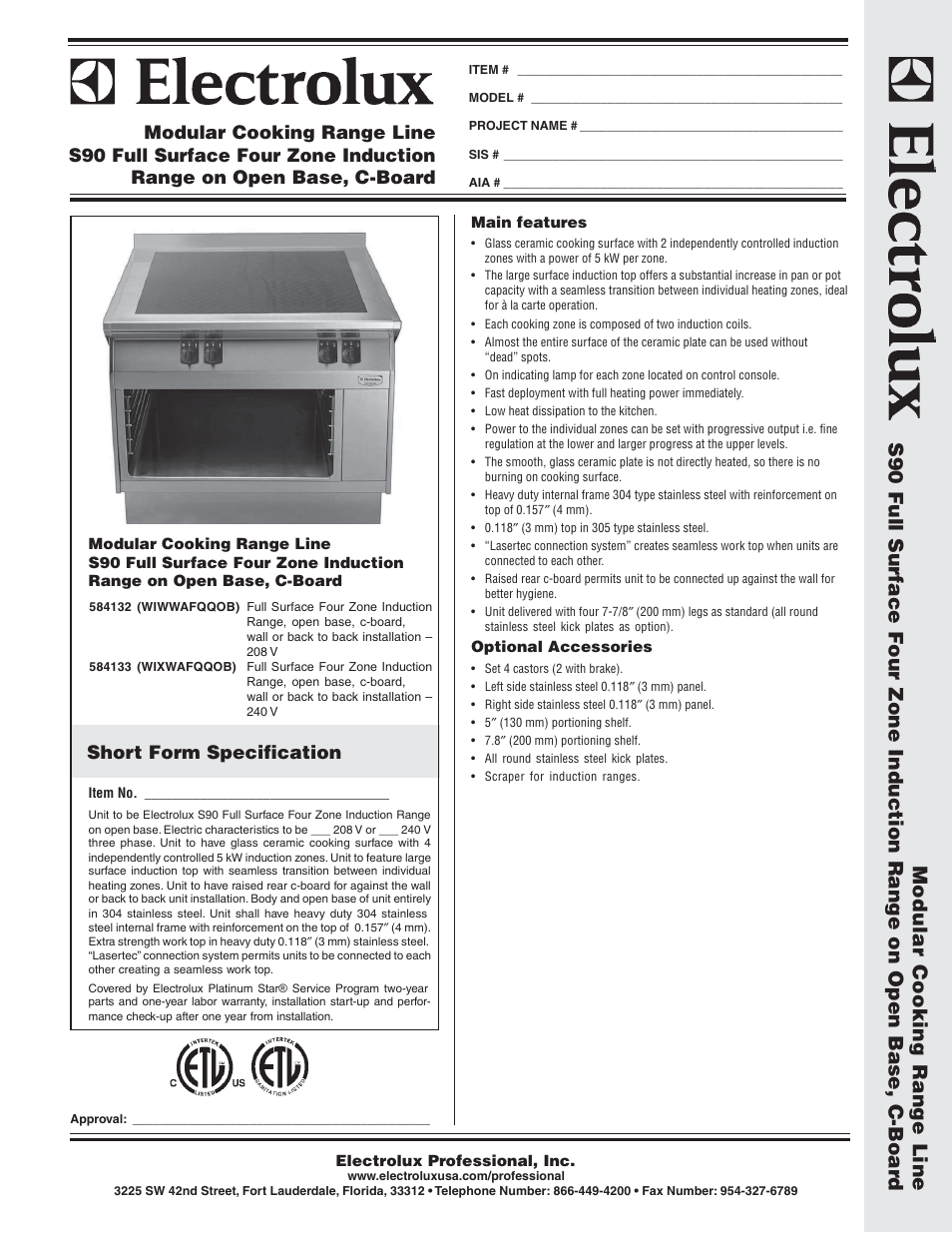 Electrolux 584132 User Manual | 2 pages