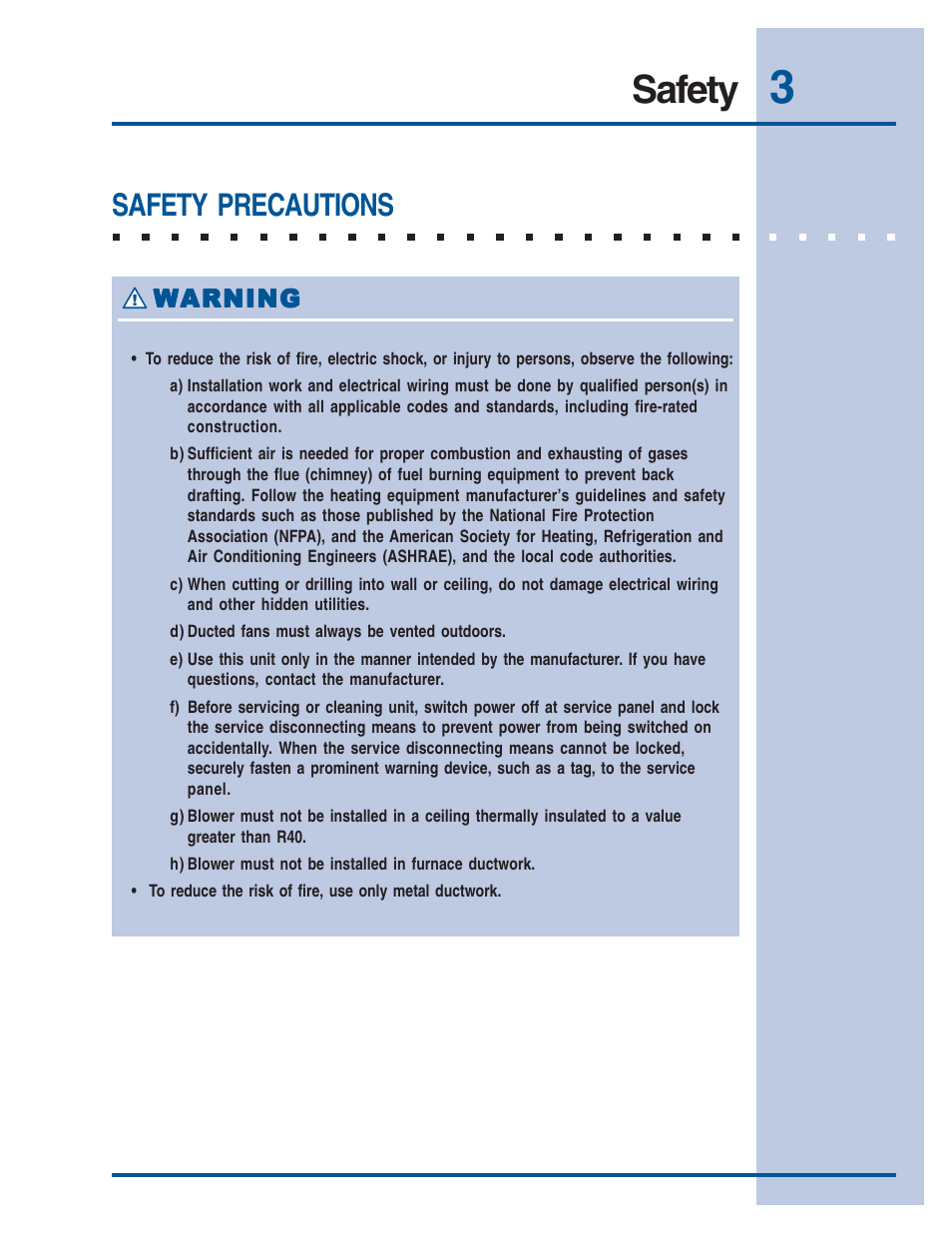 Safety, Safety precautions | Electrolux E46DD75ESS User Manual | Page 3 / 14