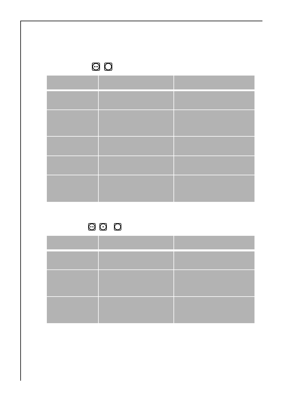 Program tables, Care symbols & , % ; maximum load 5 kg, Maximum load | Electrolux 35600 User Manual | Page 26 / 40