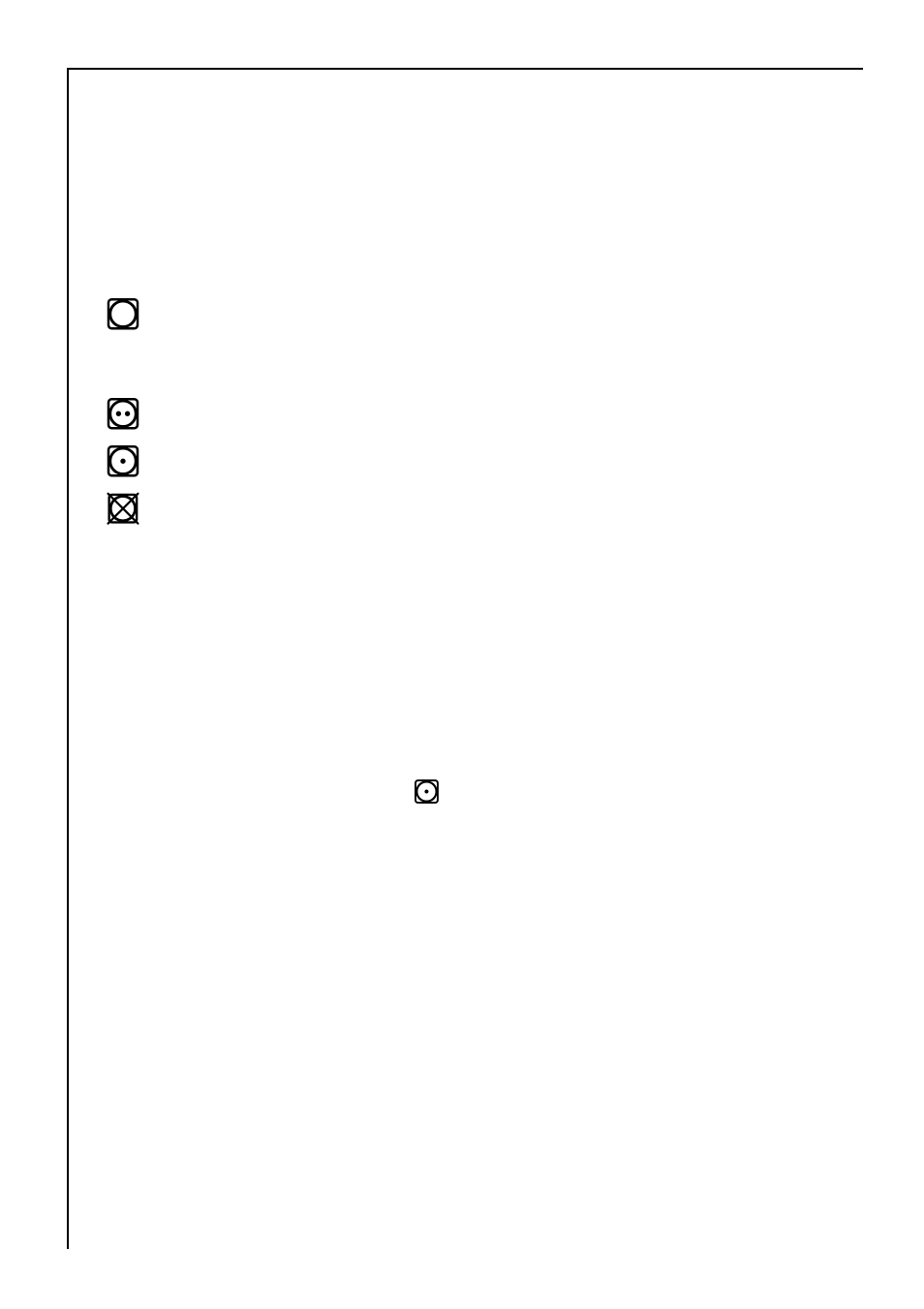 A small glossary of textile information, Care symbols | Electrolux 35600 User Manual | Page 28 / 40