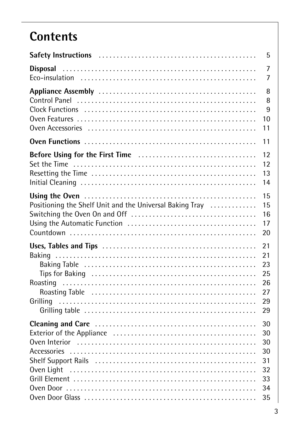 Electrolux B1100-1 User Manual | Page 3 / 44