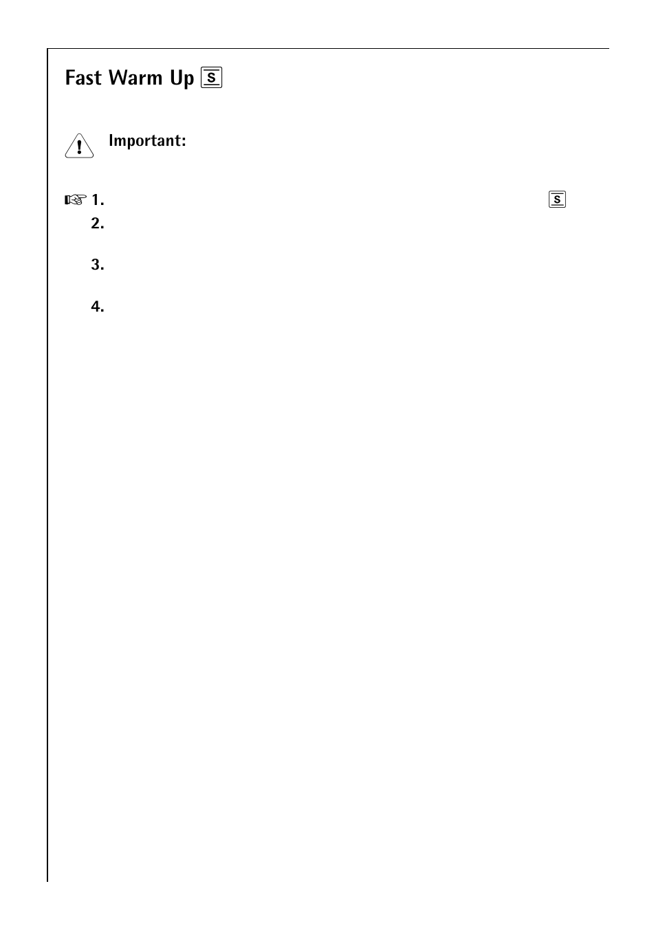 Fast warm up r | Electrolux B 4100 User Manual | Page 18 / 60