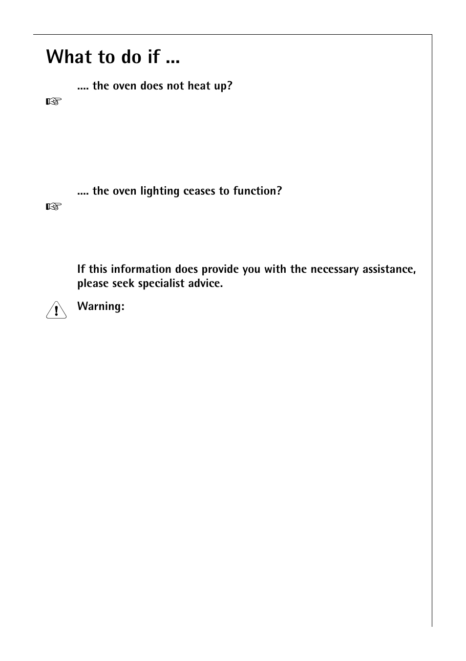 What to do if | Electrolux B 4100 User Manual | Page 45 / 60