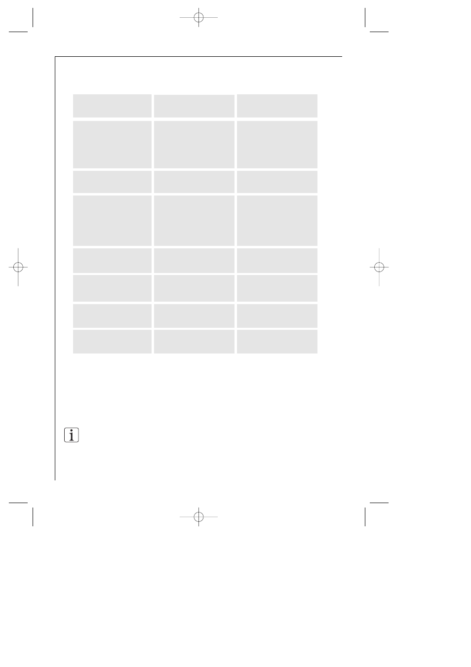 Programme chart | Electrolux 45250Vi User Manual | Page 14 / 36