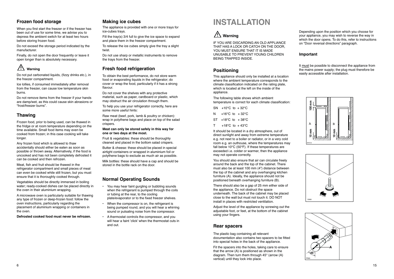 Installation | Electrolux ER 7826 B User Manual | Page 15 / 20