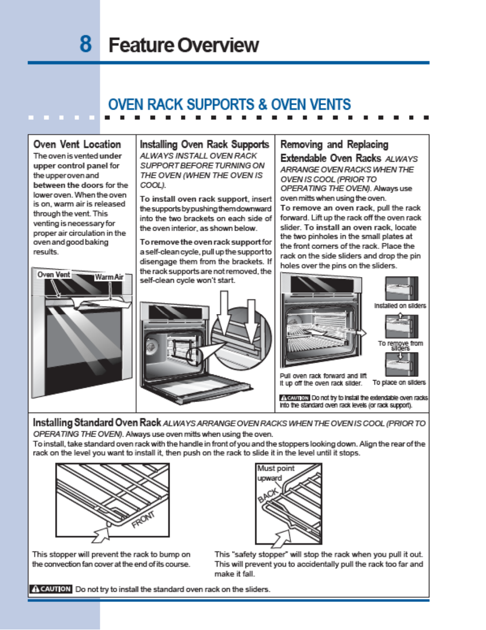 Electrolux Built-In Wall Oven User Manual | Page 8 / 44