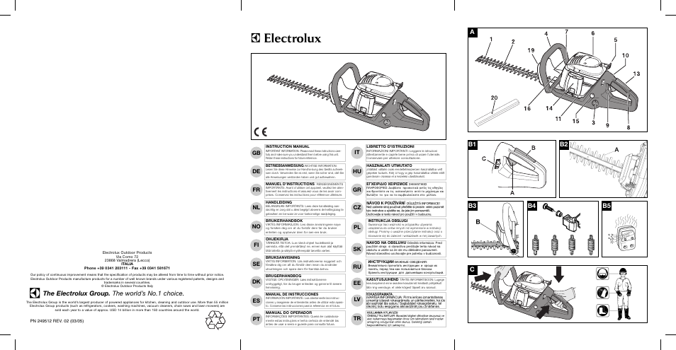 Electrolux HT020 User Manual | 10 pages