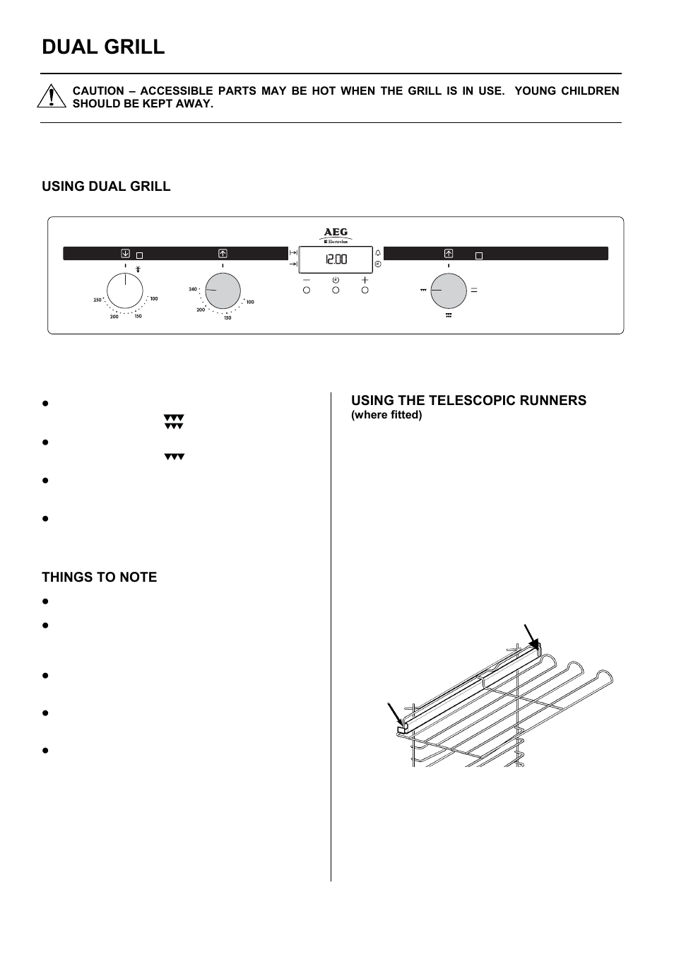 Dual grill | Electrolux D1100-4 User Manual | Page 11 / 36