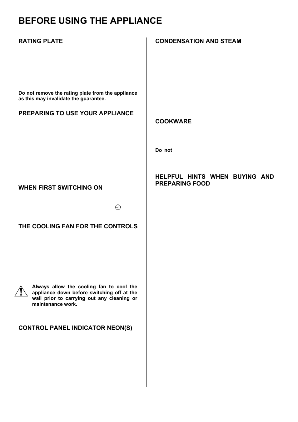 Before using the appliance | Electrolux D1100-4 User Manual | Page 7 / 36