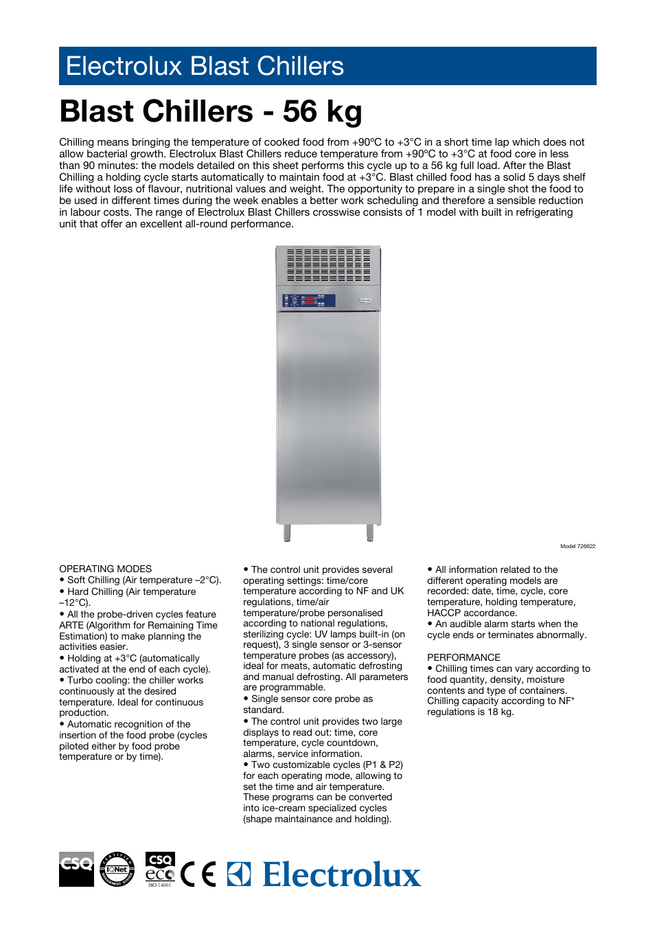 Electrolux 726622 User Manual | 3 pages