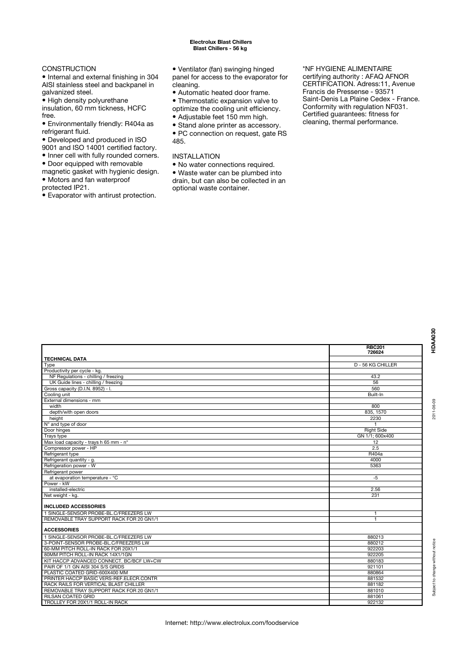 Electrolux 726622 User Manual | Page 2 / 3