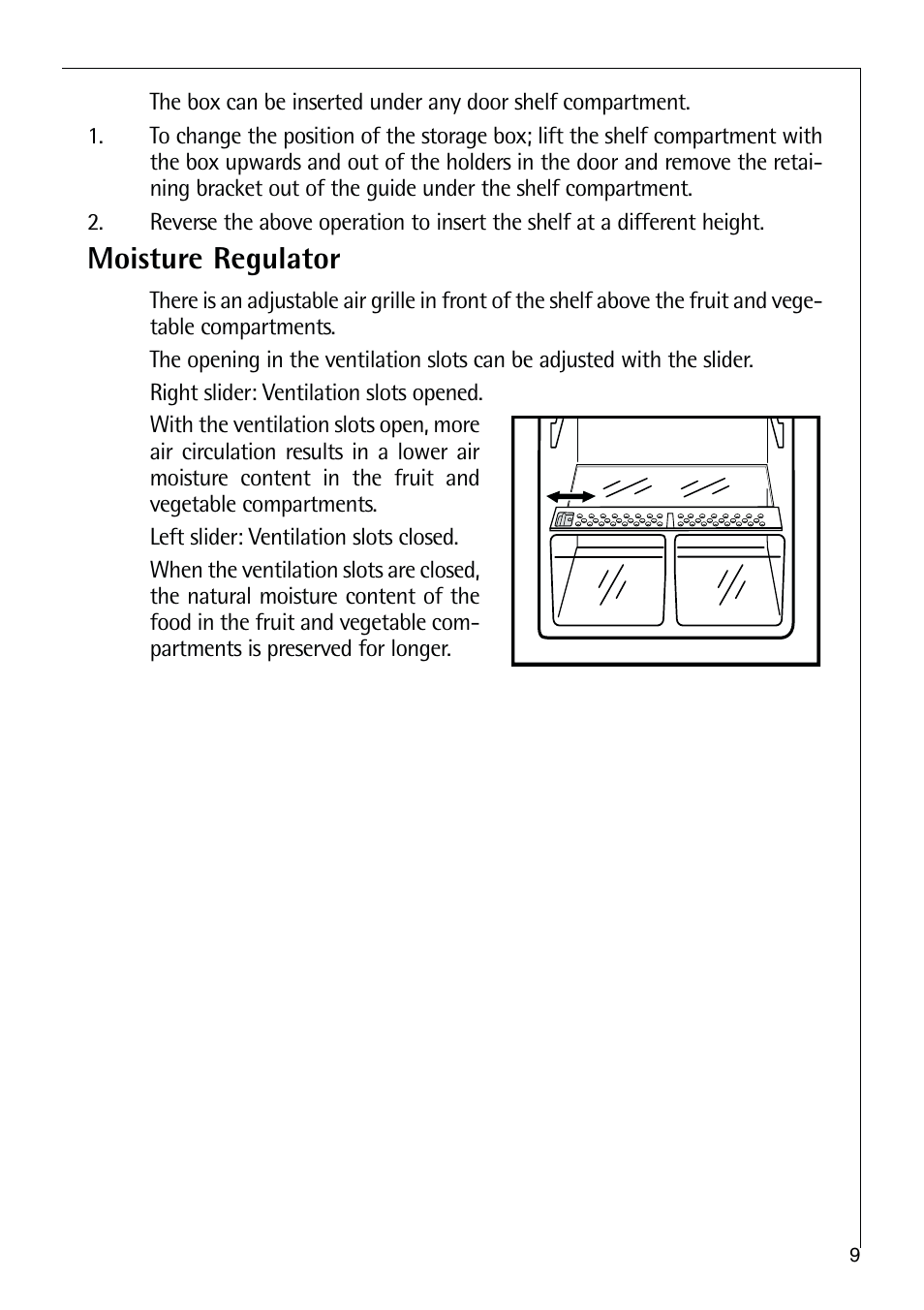 Moisture regulator | Electrolux C 9 18 44-5 i User Manual | Page 9 / 24