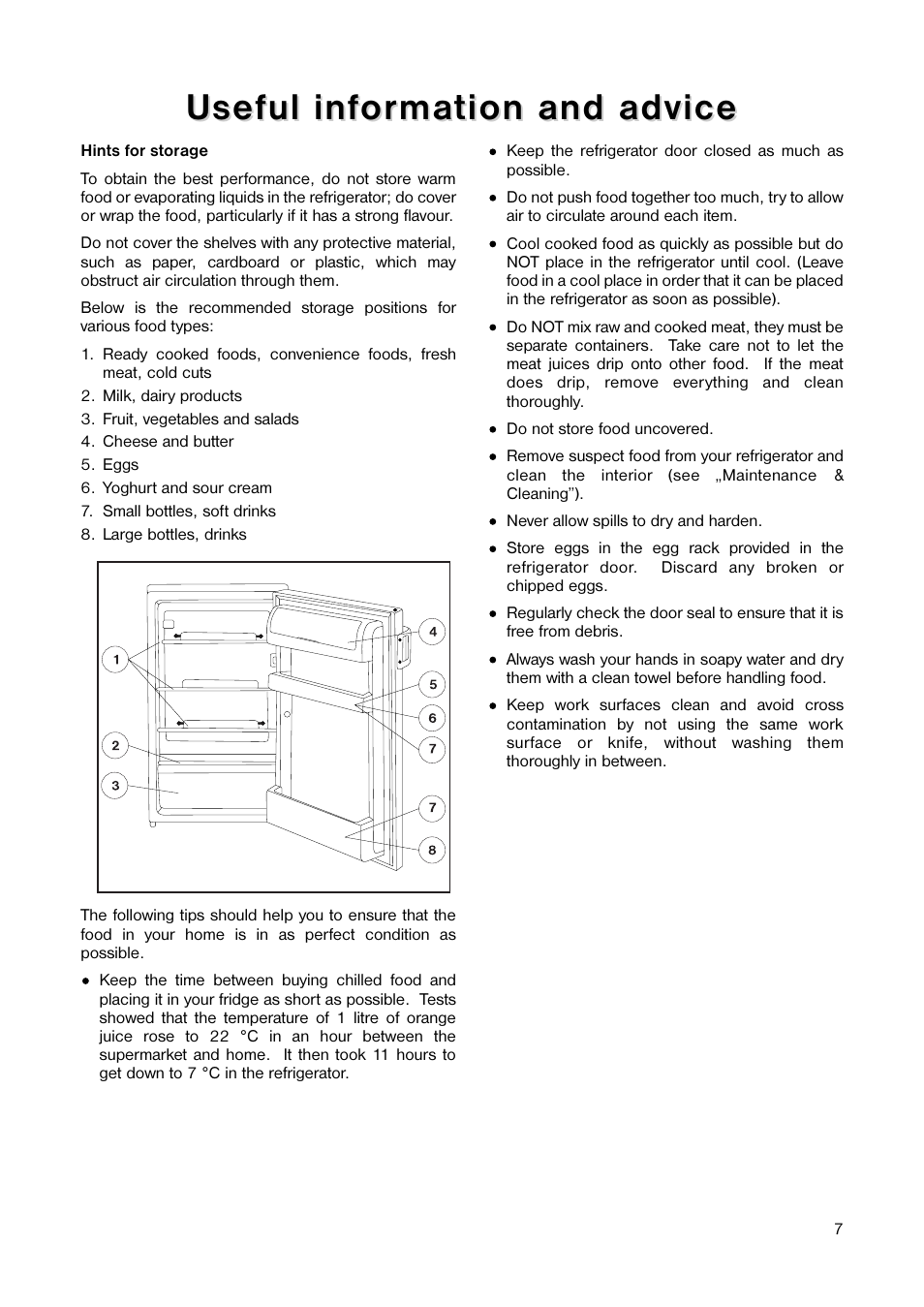 Useful inf | Electrolux 160 LA User Manual | Page 7 / 16