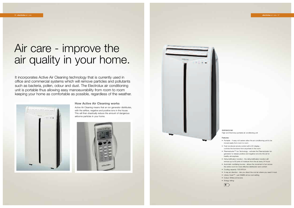 Electrolux Aircare EXP09CSIWI User Manual | 1 page