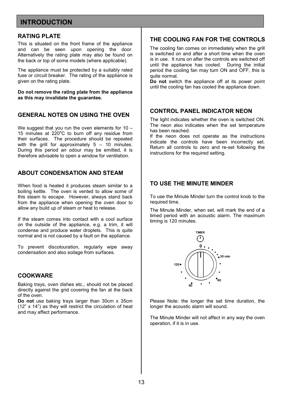 Introduction | Electrolux EOD5310 User Manual | Page 13 / 28