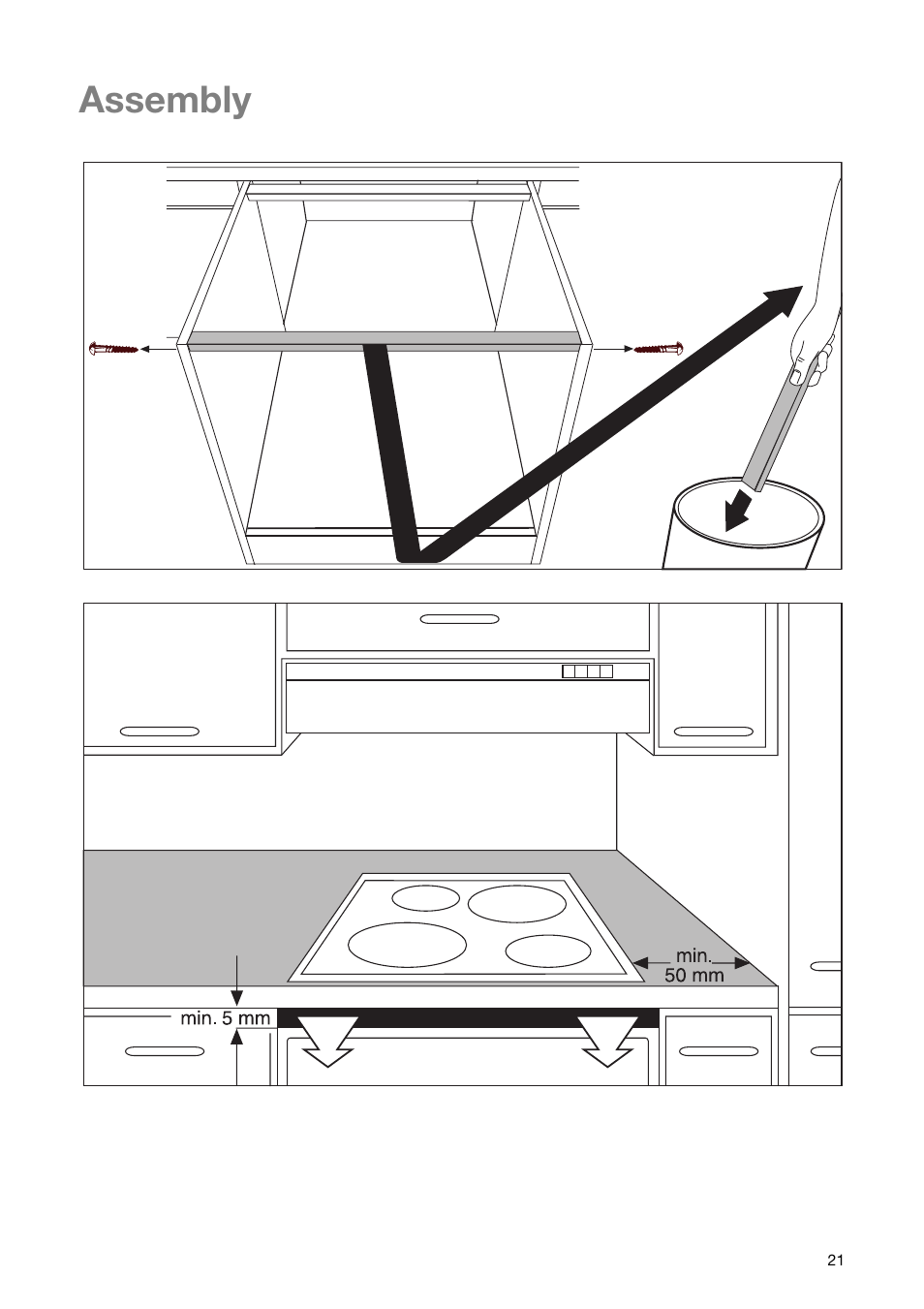 Assembly | Electrolux EHD6671P User Manual | Page 21 / 28