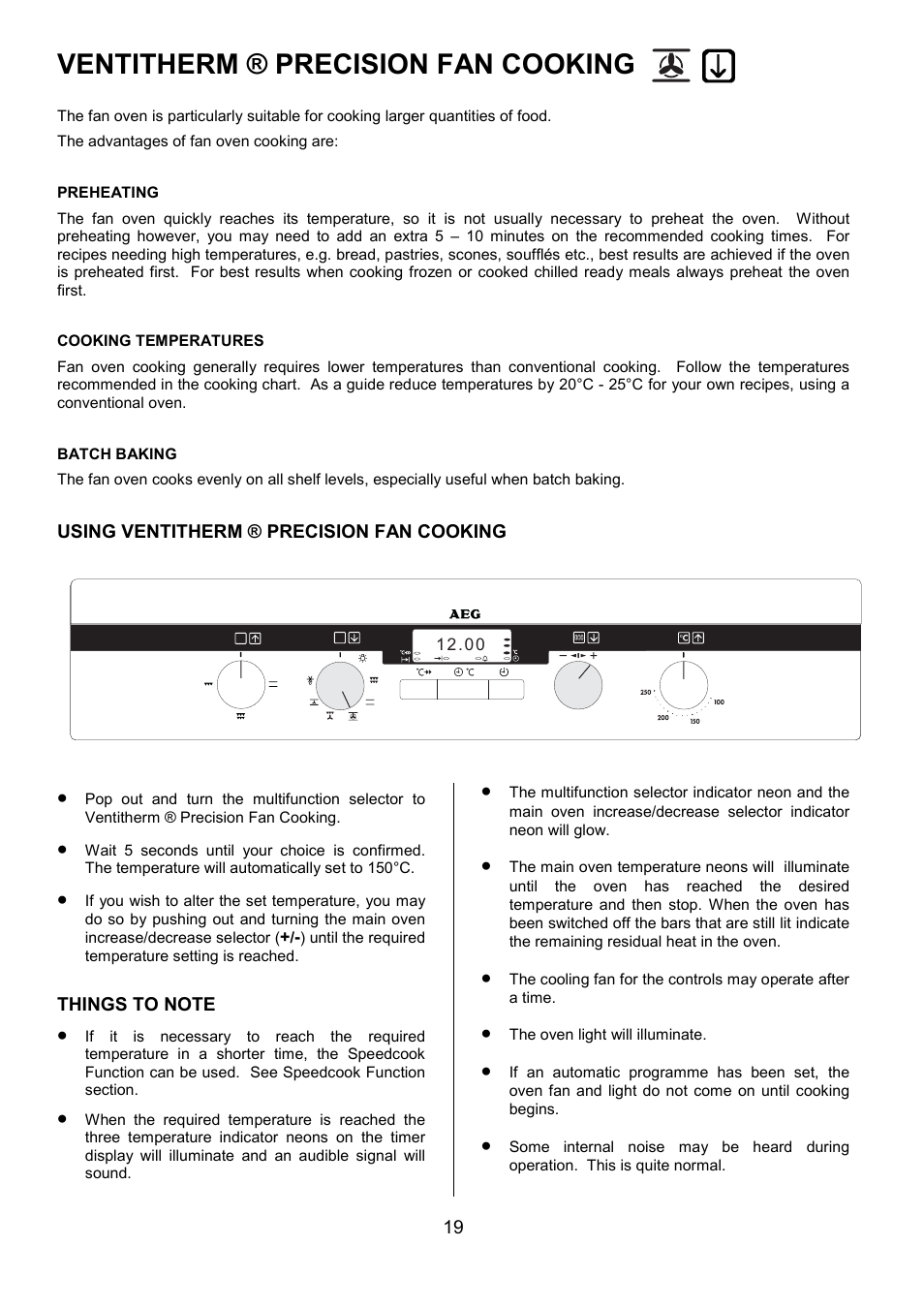 Ventitherm ® precision fan cooking | Electrolux D5701-4 User Manual | Page 19 / 48