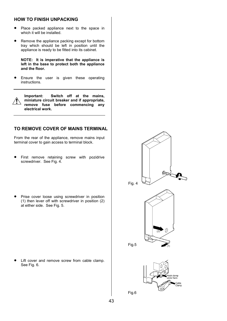 Electrolux D5701-4 User Manual | Page 43 / 48