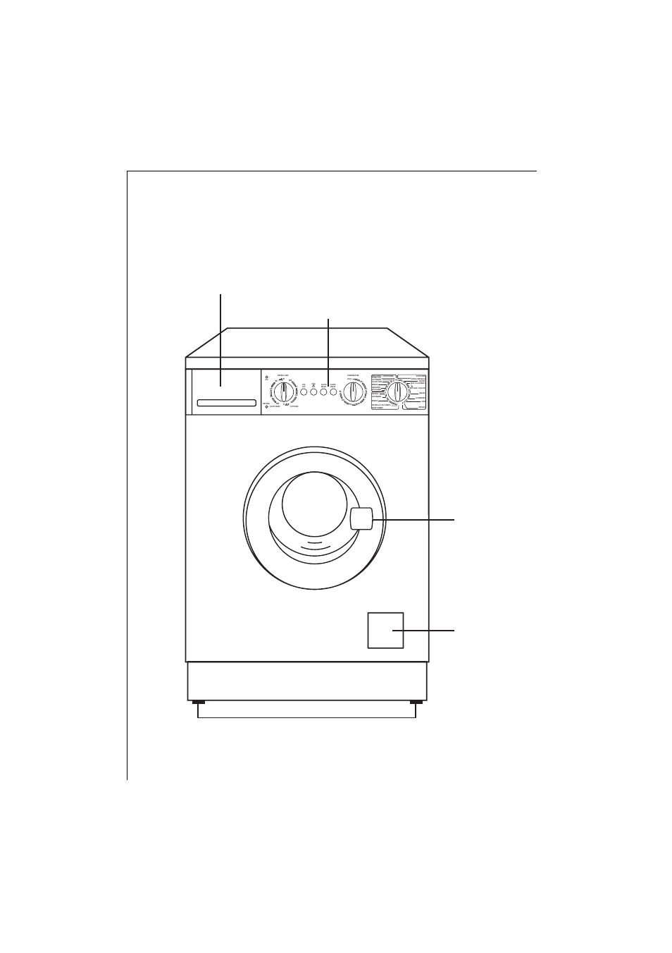 Description of the appliance, Front view | Electrolux 1261 User Manual | Page 10 / 48