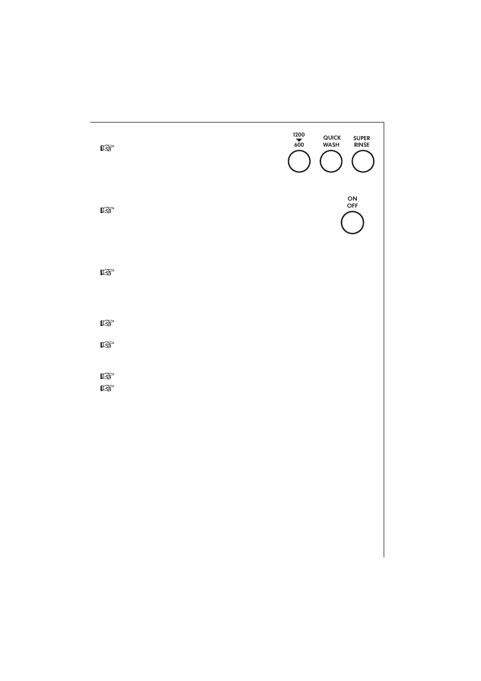 Selection of the required option(s), Starting the programme, At the end of the programme | Electrolux 1261 User Manual | Page 23 / 48