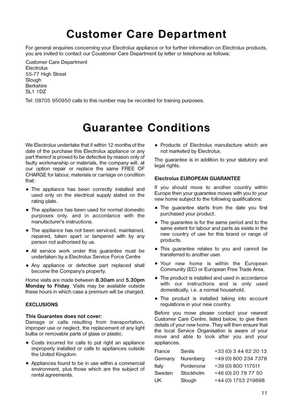 Electrolux ER 6642 T User Manual | Page 11 / 20