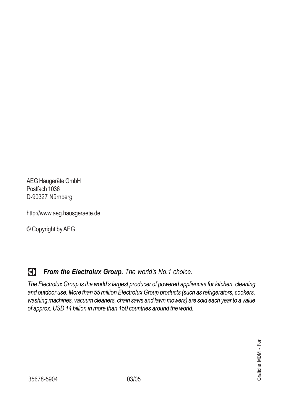 Electrolux U30130 21602 G User Manual | Page 28 / 28