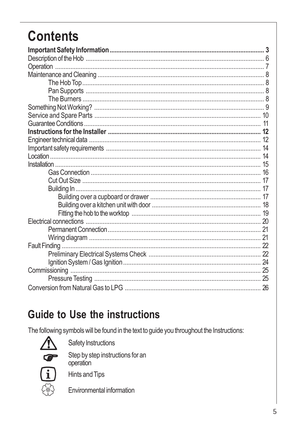 Electrolux U30130 21602 G User Manual | Page 5 / 28