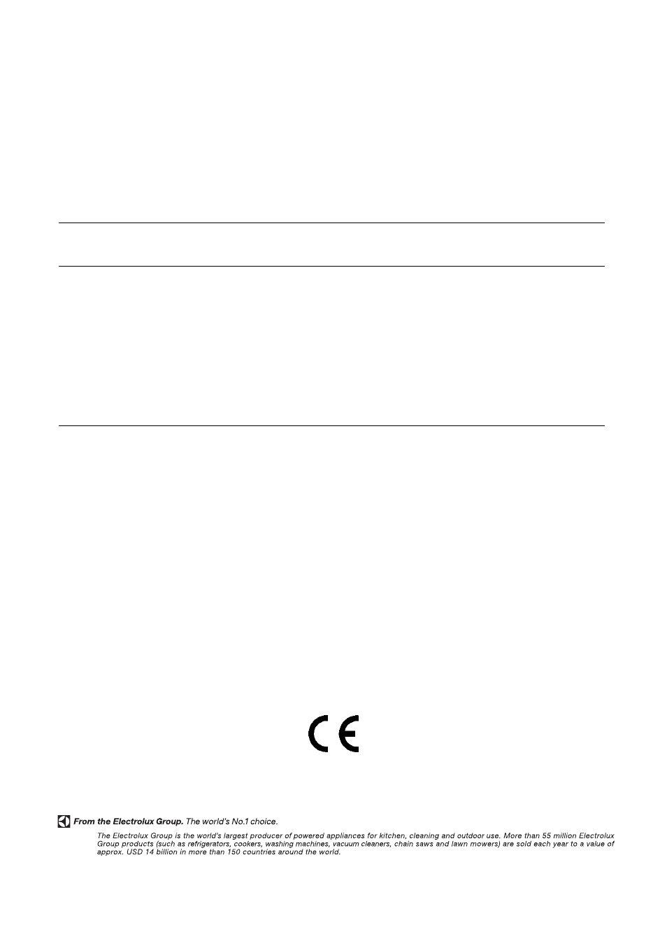 Important notice | Electrolux 55GS1 User Manual | Page 40 / 40