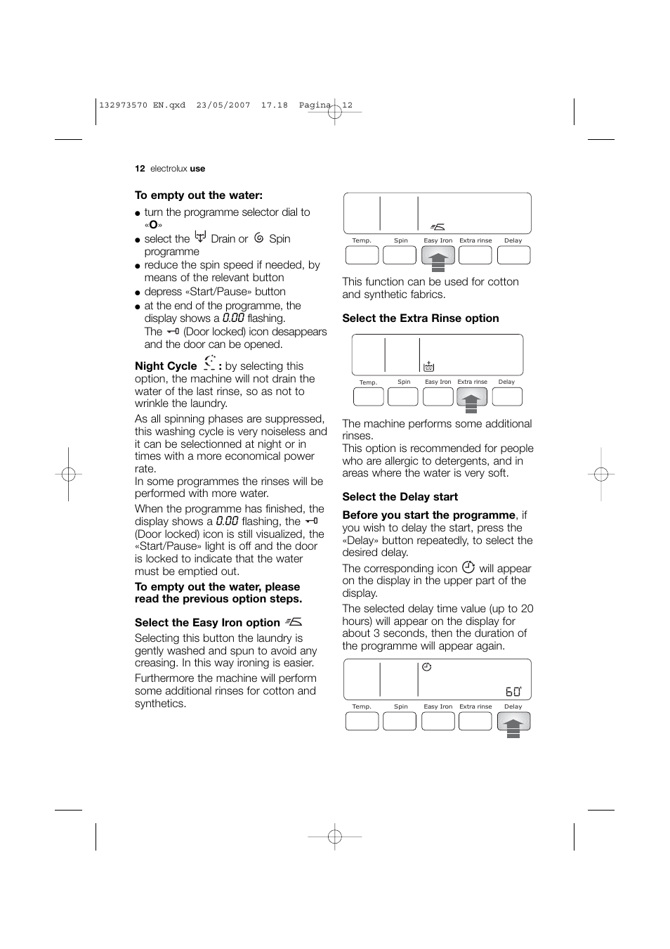 Electrolux EWG 14740 W User Manual | Page 12 / 48