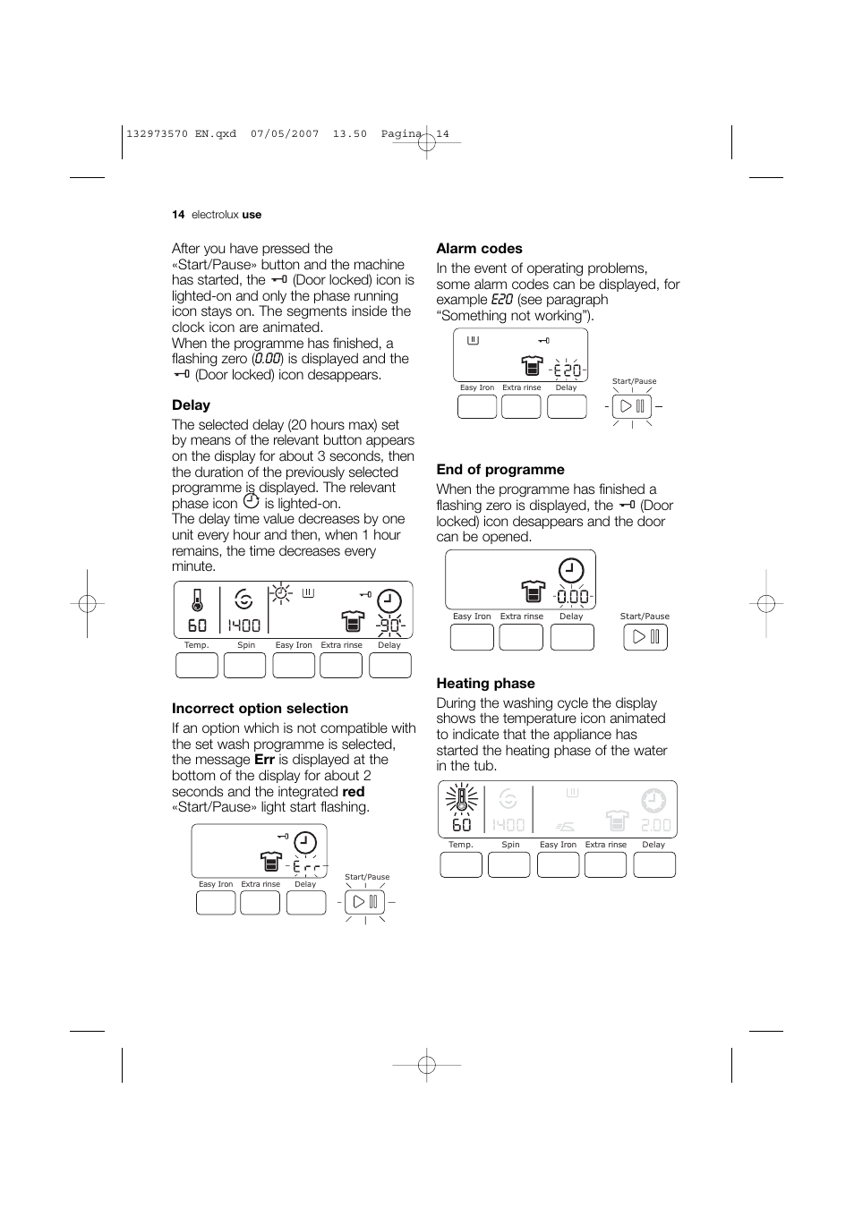 Electrolux EWG 14740 W User Manual | Page 14 / 48