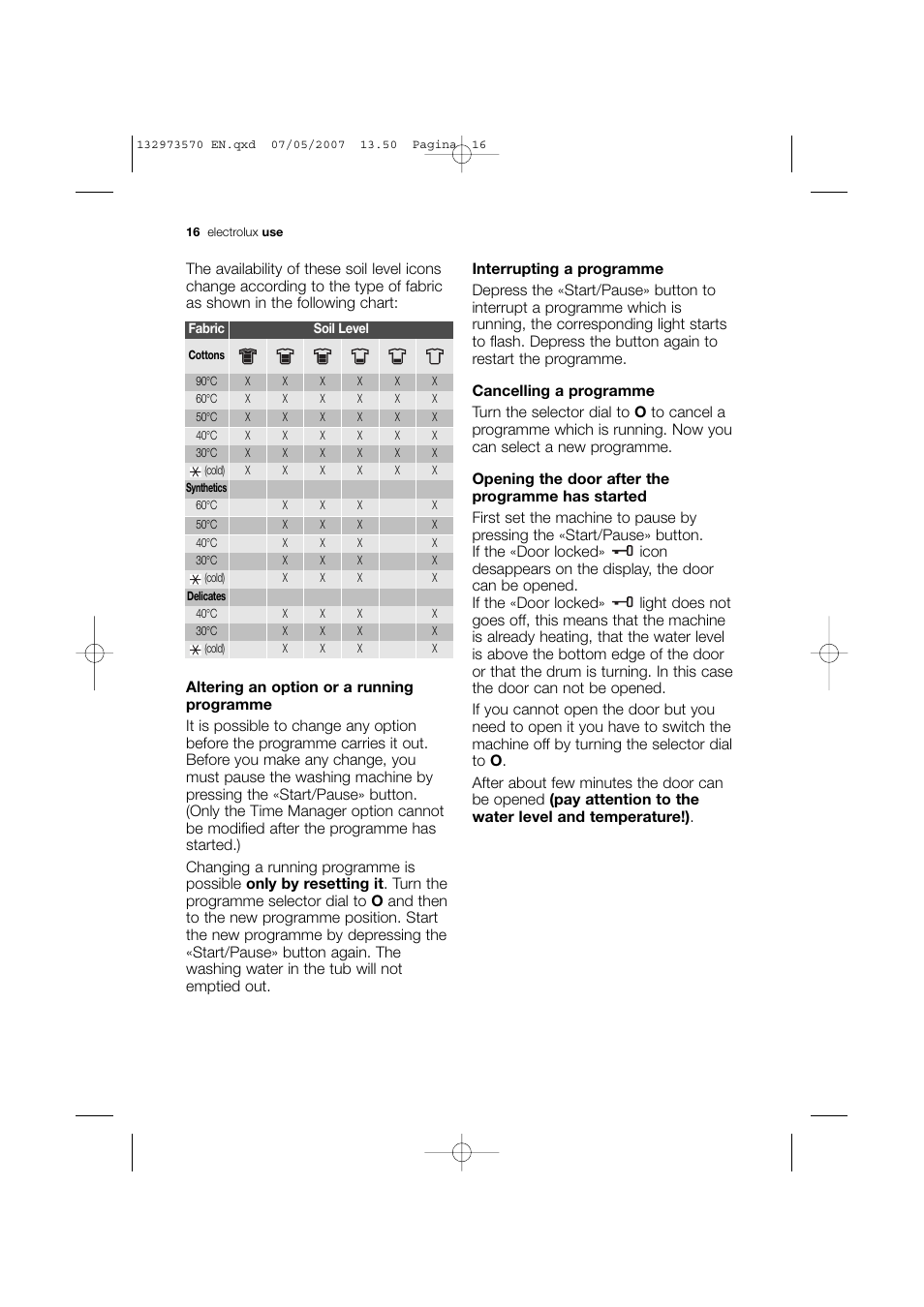 Electrolux EWG 14740 W User Manual | Page 16 / 48