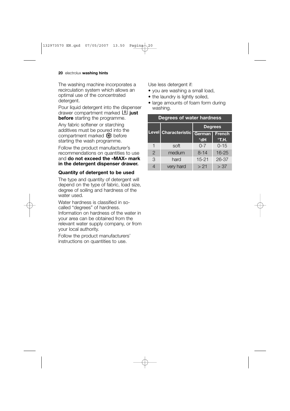 Electrolux EWG 14740 W User Manual | Page 20 / 48