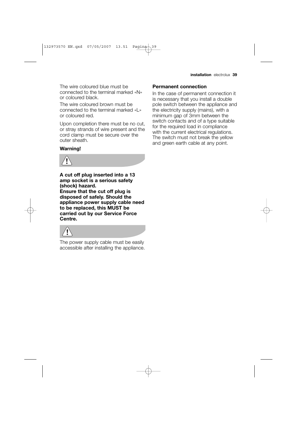 Electrolux EWG 14740 W User Manual | Page 39 / 48