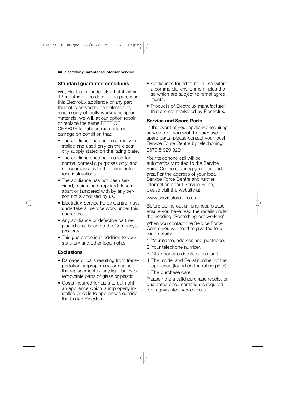 Electrolux EWG 14740 W User Manual | Page 44 / 48