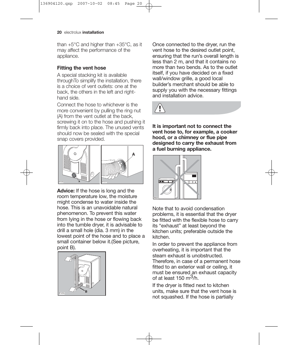 Electrolux EDE 36150W User Manual | Page 20 / 25