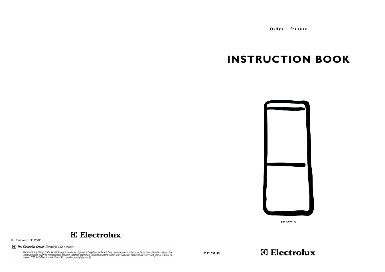 Instruction book | Electrolux ER 3625 B User Manual | Page 16 / 16
