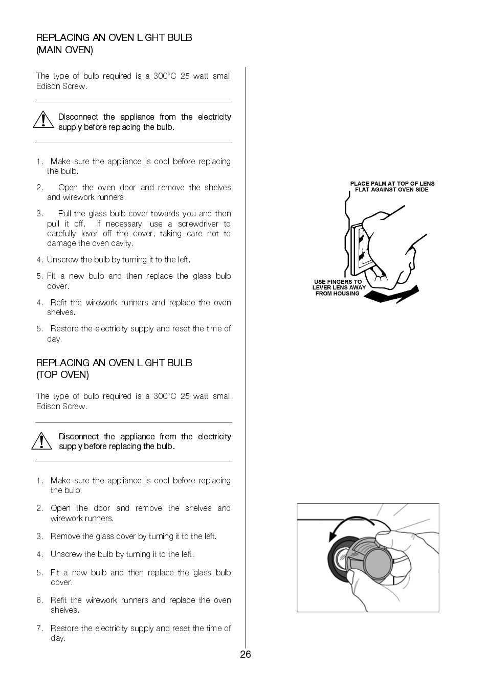 Electrolux EKC6046 User Manual | Page 26 / 40