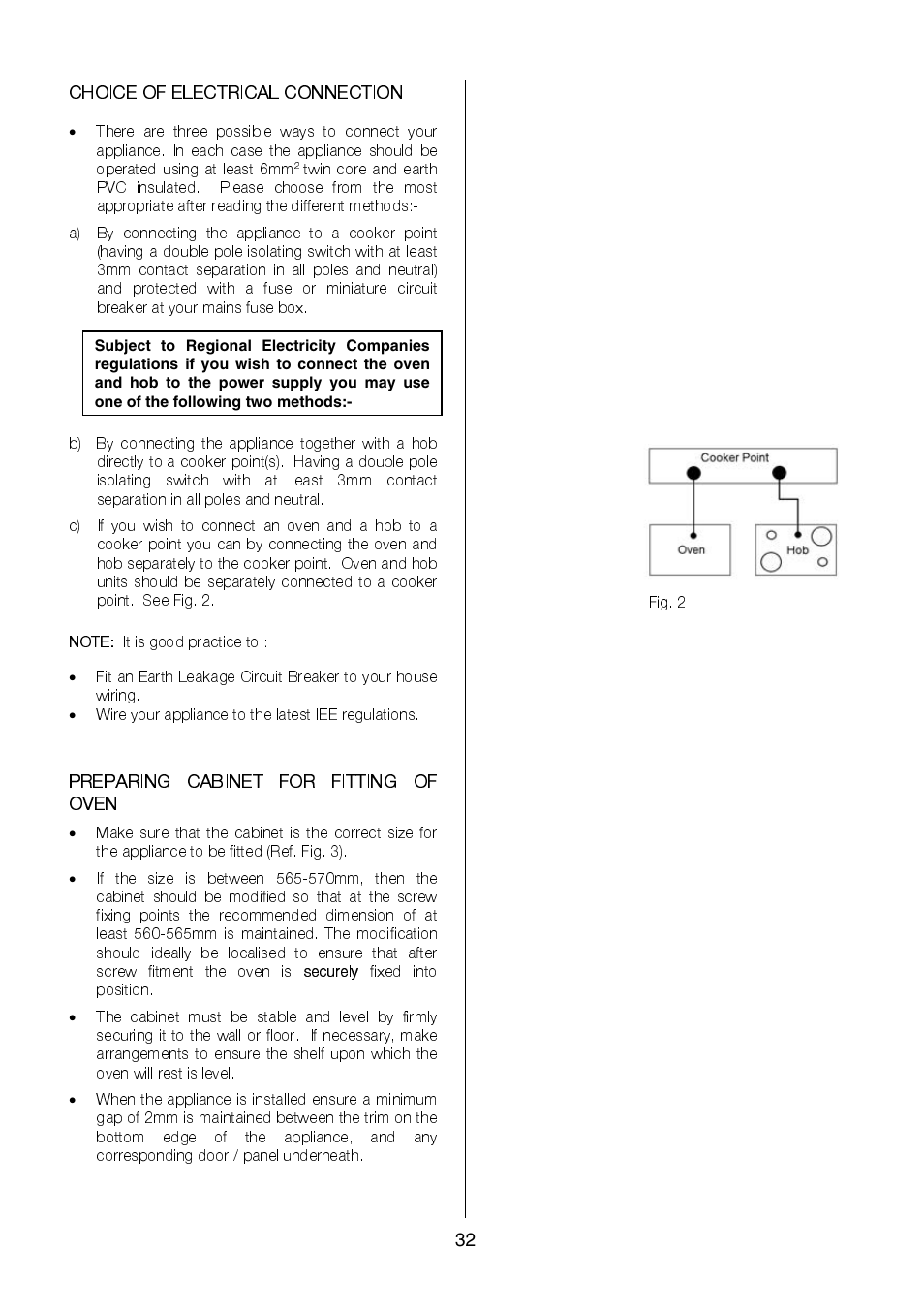 Electrolux EKC6046 User Manual | Page 32 / 40