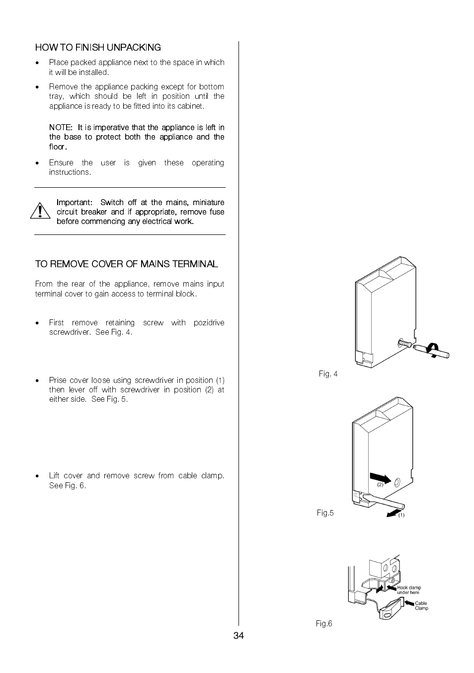 Electrolux EKC6046 User Manual | Page 34 / 40