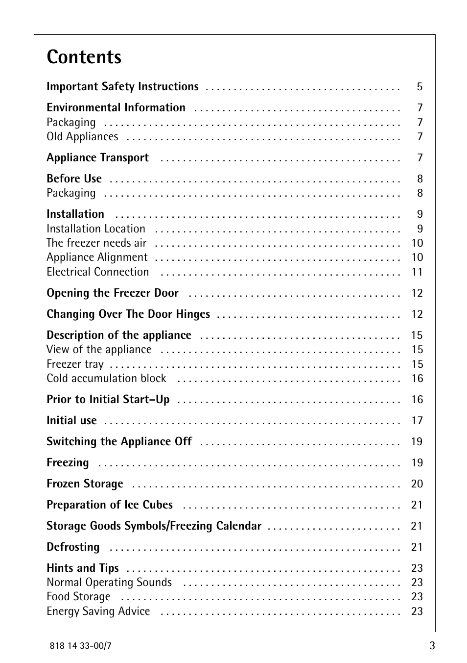 Electrolux 2170-4 User Manual | Page 3 / 32